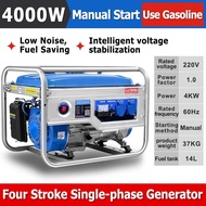 Gasoline Generator 4kw/60Hz Single-Phase 4-Stroke Generator 220V Portable Small All-copper Generator