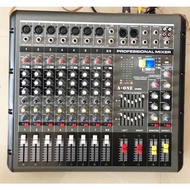 มิกซ์ขยายเสียง เพาเวอร์มิกซ์ พาวเวอร์มิกซ์ powermixer มิกเซอร์เพาเวอร์แอมป์ Mixer 8Ch Bluetooth USB 