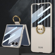 For Samsung Galaxy Flip 7 phone case Flip 7 shell film integrated casing ring holder ultra-thin Flip