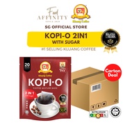 [Carton Deal] Kluang Coffee Cap TV Kopi-O 2IN1 with Sugar | 23gm x 200 sachets - by Food Affinity