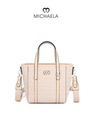 MICHAELA Lettering Bucket Bag Versatile Carry Retro Fashion Sling Bag for Work Travel HB5502059 CL