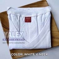 YALEX PLAIN WHITE T SHIRT V NECK