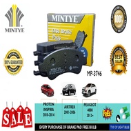 MITSUBISHI AIRTREK, ASX GA2W, GA3W SPORT, LANCER CS5A, CY2A, INSPIRA FRONT DISC BRAKE PAD MINTYE 4 P