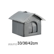 [Dolity2] Stray Cats Shelter Kennel Cats Cave Bed Feral Cats House for Barn Garage Hamster