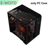 【E-WOITD】 เคส PC ใสพร้อมจอแสดงผลอุณหภูมิ cpu gpu จอแสดงผล LED ตั้งโต๊ะคอมพิวเตอร์ทาวเวอร์สำหรับ itx 