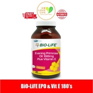 EXP 11/25 BiO-LiFE Evening Primrose Oil & Vitamin E (15IU) EPO 1000mg Women supplement beauty skin b