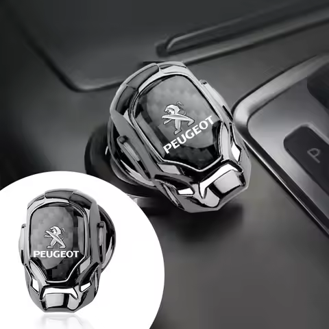 Car One-touch Start Cover Engine Ignition Switch Button Decor Stickers For Peugeot BB1 HX1 Partner 3