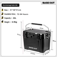 BASE OUT กล่องทำความเย็นตั้งแคมป์กลางแจ้งขนาด 16 ลิตร