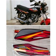 MERAH Striping HONDA GL MAX 1997 1998 Standard body polet list sticker for GL max 97 98 red quality 