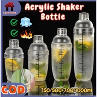 Acrylic Milk Tea Shaker Bottle Cocktail Juice Shaker Bottle Blender Juice Mixer Bar Supplies
