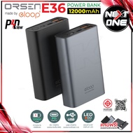 ELOOP Power bank พาวเวอร์แบงค์ รุ่น E36 12000mAh สินค้าใหม่ แบตสำรอง ของแท้100%!! Nextone