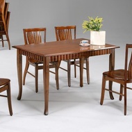 [特價]【MUNA 家居】歐式4尺餐桌(共兩色)(不含椅)柚木色