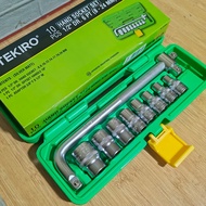 Tekiro Socket Wrench Set 10 pcs 8-24 Plastic Box 10pcs 8mm - 24mm/ available VICTORY