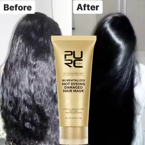 PURC 8 Seconds Hair Mask Smoothing Straightening Keratin Hair Treatment Cream Soft Repair Damaged Fr