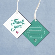 Clothes Tags, Clothes Hang Tags, Fashion Hang Tags Size 4,5x4,5cm With Perforated, Material C300 Lam