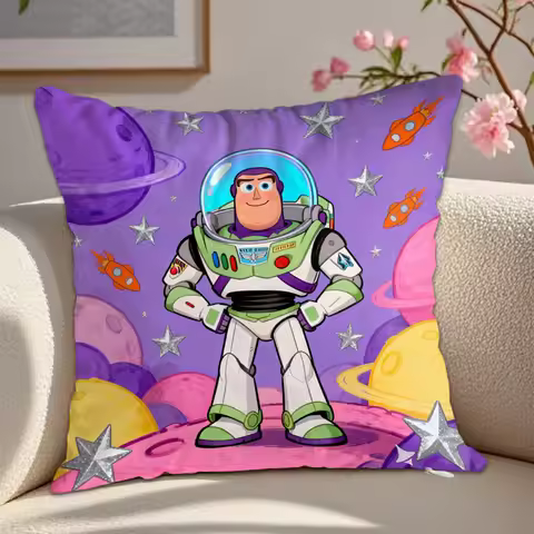 Kawaii B-Buzz Lightyear Pillowcase Cushion Cover 45x45 Ornamental Pillows Christmas Decoration 2026 