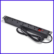 ☃ ▪ PRORACK 6 Slots Universal 19 Rack Mount PDU Power Distribution Unit (PDU)
