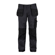Dunlop Mens On Site Work Trousers Mens (Charcoal/Black) - Sports Direct