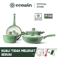 Ecowin Cookware Set periuk non stick Pan Wok Saucepan Frying Pan Soup pot PFOA-ceramic coating Kitch