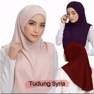 Tudung Sarung Instant Syria Mosscrepe Free Inner