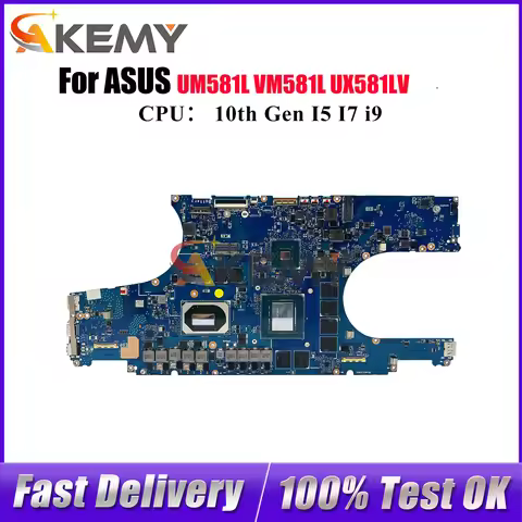 UX581LV Laptop Motherboard For ASUS ZenBook UX581LU UX581LS VM581L UM581L UX581LV UX581 Notebook Mai