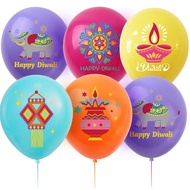 25Pcs Diwali theme balloons happy Deepavali latex balloon 12 inch party balloons for theme Festival Party Carnival