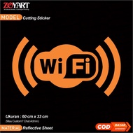 Wifi Sticker, Wifi, Wifi Sticker for Tourism Bus 58 x 33