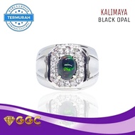 Stone Ring Black Opal Kalimayanatural Office Size Men Ring