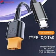 PASSION XT60 To Type-C Fast Charging Cable, Adapter Wire 100W XT60 To Type-C Adapter Cable, PD2.0/QC