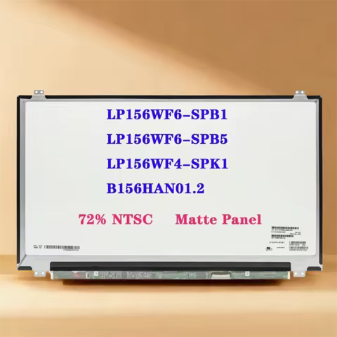 15.6" Slim IPS Matte Laptop LCD Screen LP156WF6-SPB1 Fit LP156WF6-SPB5 LP156WF4-SPK1 B156HAN01.2 FHD