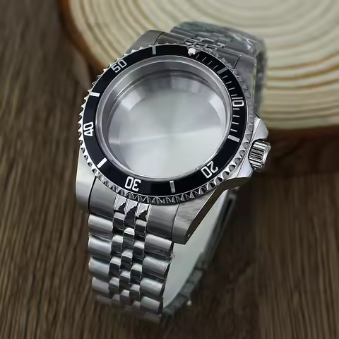 38mm SUB Classic Steel NH35 Vintage Watch Case Sapphire For Retro Submariner Seiko NH35 NH36 4R36 Di