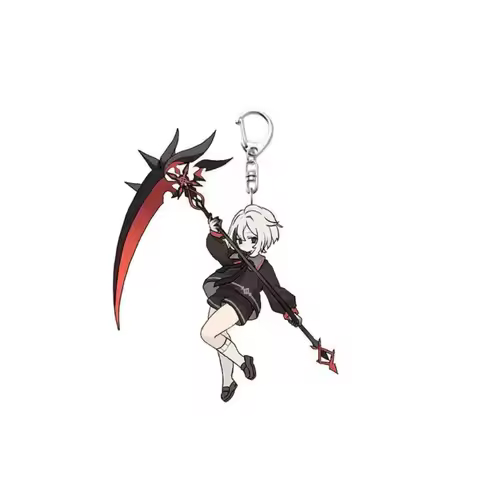 1Pc Anime Game YUAN SHEN Arlecchino Pendant Keychain Acrylic Servant Keyring Women Men Backpacks Car