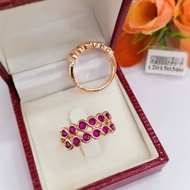 Pink Fish Egg Ruby Ring