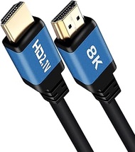XINQILIN 8K HDMI Cable, 48Gbps High-Speed, 8K@60Hz, 4K@120Hz, Gold-Plated Plugs, Ethernet Ready, 6FT/1.8M,for Laptop, TV Box, Xbox, Fire TV, PS5, PS4, Monitor, Sound Bar&amp; More