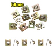 50pcs Skru Motosikal Klip U Nat M6 U-Clip U Nut Motorcycle Cover Set Body M6 Screw Clip Fastener Car