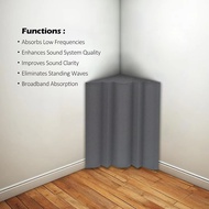 TECHCHIP-2 Pack Bass Trap Acoustic Soundproof Foam Large Size Sound Absorption Studio Corner Foam fo