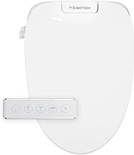 BidetMate 3500 Series Electric Bidet Heated Smart Toilet Seat with Automatic Opening and Closing Lid &amp; Seat, Unlimited Heated Water, Remote, Warm Air Dryer, and Self-Cleaning - Fits Elongated Toilets