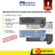 Fantech WK895 / WK-895 Pop Keys Wireless Keyboard Mouse Combo Office Series