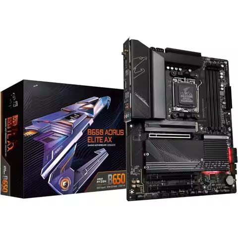 Computers & Accessories Desktops B650 AORUS Elite AX (AM5/LGA 1718/ AMD B650/ATX/ DDR5/ M.2/ PCIe 5.