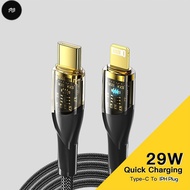 PW MBk Pro Type C Cable for iPhone 13 /12 Pro Max/ XR/ 8 /PD 29W Fast Charging Charger