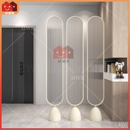 Nordic Style Modern Minimalist Partition Living Room Screen Arc Oval Changhong Glass Entry Door Bedr