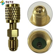 SUYO R32 R454B Refrigerant Brass Adapter, Mini Durable R32 Thread Adapter, Portable Quick Couplers 1