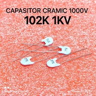 (QTY 5 PIECES) CERAMIC CAPACITOR 102K 100V 1N 1NF 102J 102J 1KV