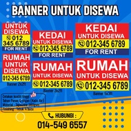 Banner Untuk Dijual Disewa Kedai Untuk Disewa For Rent Rumah Untuk Disewa Office Lot Kedai