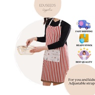 [Ready Stock] Kid Kitchen Apron Children Cooking Baking Chef Apron Lapis Lindung Dapur Budak Montess