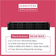 Synology RackStation RS3618xs 12-Bay NAS Server 0TB ~ 216TB or vs RS2423+ RS2423RP+