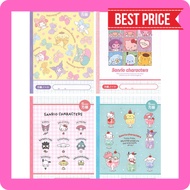 [Direct from Japan] Yamano Shigyo Sanrio Notebook Grid Sanrio Characters 4 Books M/X 4PNB-W