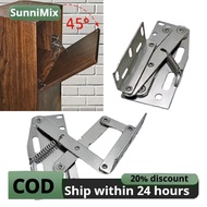 2 Pieces Tip Out Tray Hinges 45 Degrees Downward Flip Door Spring Hinge Sturdy 45 Degrees Pivots Hin