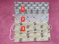 3-ply Disposable Fashionable Facemask Assorted Design in 1 box 50pcs Face Mask - Best Quality LV, MM