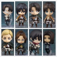 Nendoroid Attack on Titan Action Figure Eren Levi Mikasa Ackerman Hans Zoe Reiner Erwin Smith Movabl